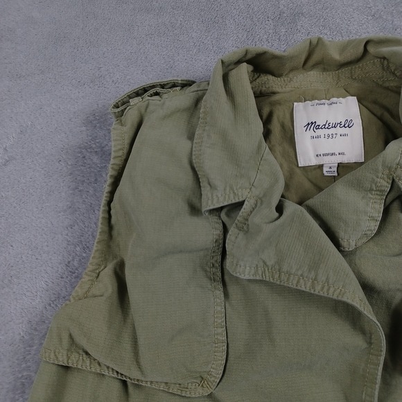 Madewell Vest Womens Small‎ Utility Military Cargo Sleeveless Jacket - Picture 3 of 8